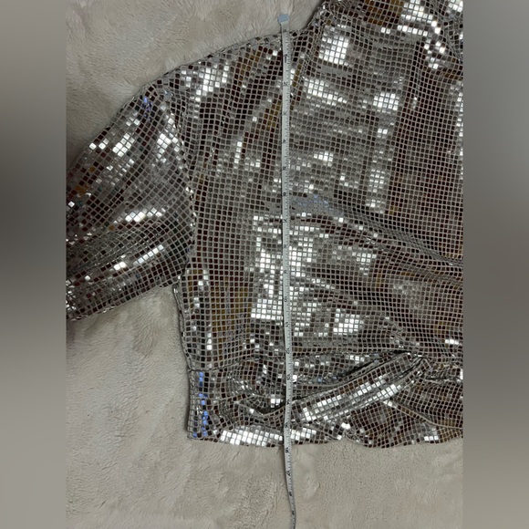 4/$20 - Zara high neck mirror long sleeve top women’s size small - Picture 11 of 12